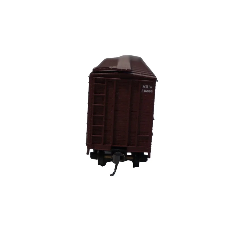Milwaukee‎ Road MILW 716966 Boxcar HO Scale Model Train Freight Car Brown